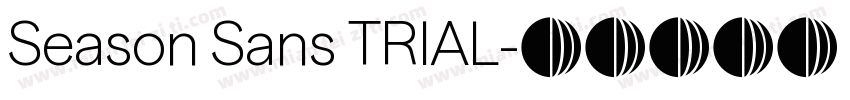 Season Sans TRIAL字体转换